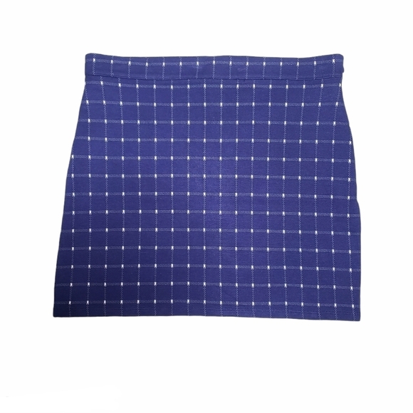 FOREVER 21 Stretch Mini Skirt Plaid Size M - Picture 1 of 5